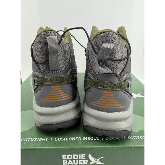 EDDIE BAUER Grey Rapoza Outdoor Hiking Trail Sneaker Boots MENS Sz 9 main image 2